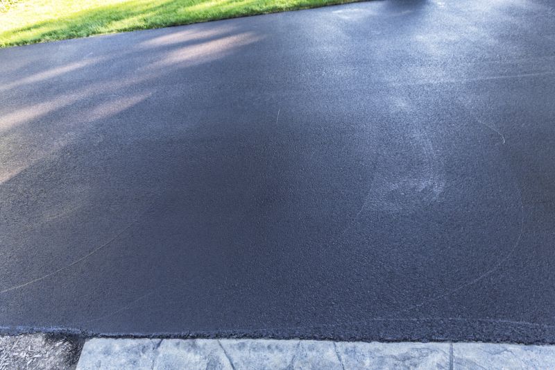 Blacktop Driveway with Borders